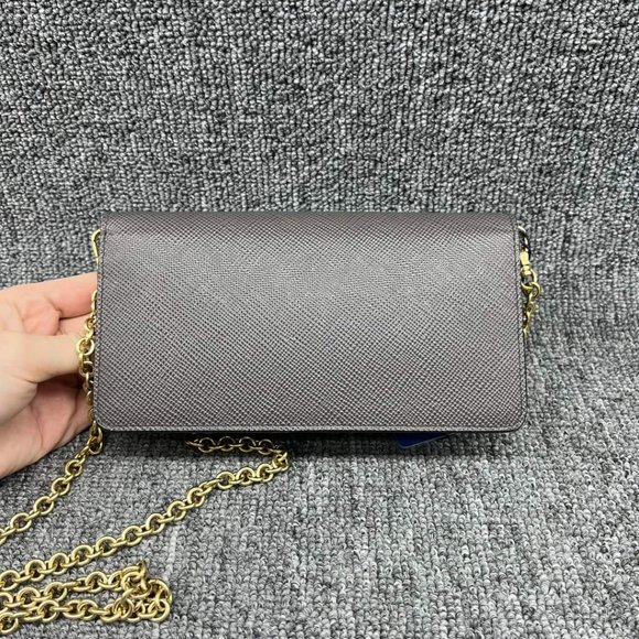 100% Authentic Prada Envelope Wallet on Chain Saffiano Leather - Picture 2 of 15